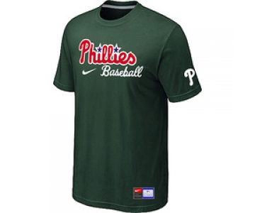 MLB Philadelphia Phillies Nike Short Sleeve Practice T-Shirt D.Green