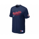 MLB Washington Nationals D.Blue Nike Short Sleeve Practice T-Shirt