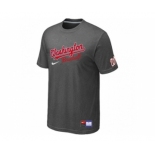 MLB Washington Nationals D.Grey Nike Short Sleeve Practice T-Shirt