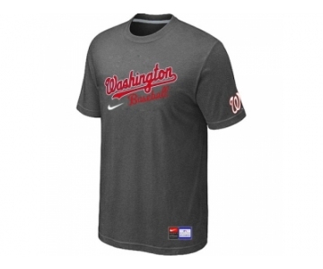 MLB Washington Nationals D.Grey Nike Short Sleeve Practice T-Shirt