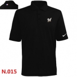 Nike Milwaukee Brewers 2014 Players Performance Polo -Black