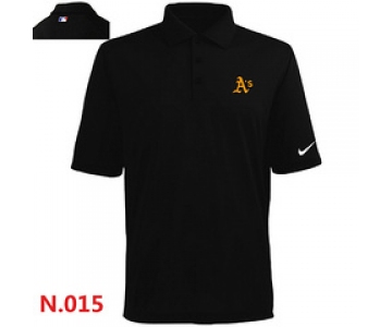 Nike Oakland Athletics 2014 Players Performance Polo -Black-3