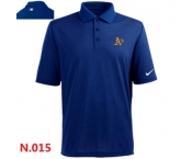 Nike Oakland Athletics 2014 Players Performance Polo -Blue-3