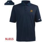 Nike Oakland Athletics 2014 Players Performance Polo -Dark blue-3