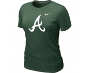 Women MLB Atlanta Braves D.Green Nike Blended T-Shirt