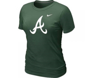 Women MLB Atlanta Braves D.Green Nike Blended T-Shirt