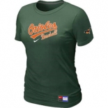 Women MLB Baltimore Orioles Nike D.Green Short Sleeve Practice T-Shirt