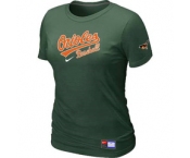 Women MLB Baltimore Orioles Nike D.Green Short Sleeve Practice T-Shirt