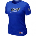 Women MLB Chicago White Sox Nike Blue Away Practice T-Shirt