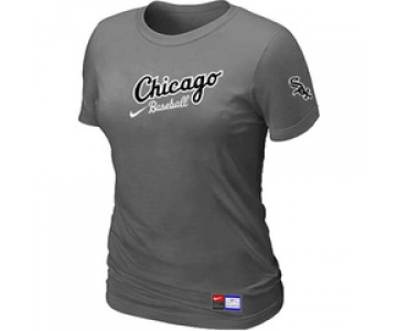 Women MLB Chicago White Sox Nike D.Grey Away Practice T-Shirt