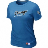 Women MLB Chicago White Sox Nike L.blue Away Practice T-Shirt