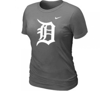 Women MLB Detroit Tigers Heathered Nike D.Grey Blended T-Shirt