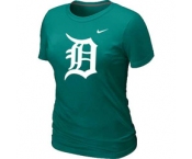 Women MLB Detroit Tigers Heathered Nike L.Green Blended T-Shirt