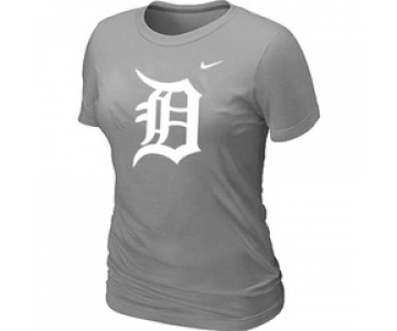 Women MLB Detroit Tigers Heathered Nike L.Grey Blended T-Shirt