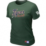 Women MLB Detroit Tigers Nike D.Green Short Sleeve Practice T-Shirt