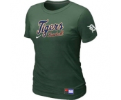 Women MLB Detroit Tigers Nike D.Green Short Sleeve Practice T-Shirt