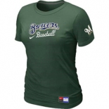 Women MLB Milwaukee Brewers Nike D.Green Short Sleeve Practice T-Shirt