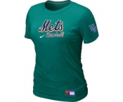 Women MLB New York Mets Nike L.Green Short Sleeve Practice T-Shirt