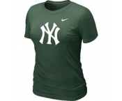 Women MLB New York Yankees Heathered D.Green Nike Blended T-Shirt