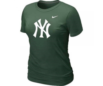 Women MLB New York Yankees Heathered D.Green Nike Blended T-Shirt