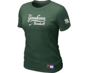 Women MLB New York Yankees Nike D.Green Short Sleeve Practice T-Shirt