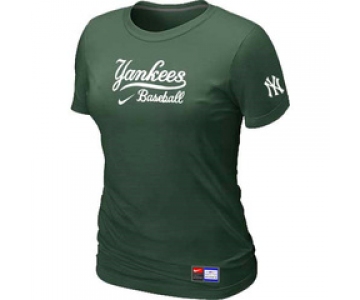 Women MLB New York Yankees Nike D.Green Short Sleeve Practice T-Shirt