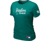 Women MLB New York Yankees Nike L.Green Short Sleeve Practice T-Shirt