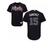 Atlanta Braves #15 Tony Sanchez Blue Flexbase Authentic Collection MLB Jersey