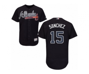 Atlanta Braves #15 Tony Sanchez Blue Flexbase Authentic Collection MLB Jersey