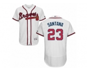 Atlanta Braves #23 Danny Santana White Flexbase Authentic Collection MLB Jersey