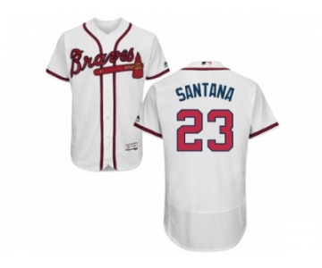 Atlanta Braves #23 Danny Santana White Flexbase Authentic Collection MLB Jersey