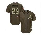 Atlanta Braves #29 John Smoltz Green Salute to Service Stitched Baseball Jersey