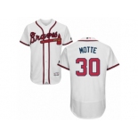 Atlanta Braves #30 Jason Motte White Flexbase Authentic Collection MLB Jersey