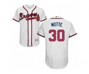 Atlanta Braves #30 Jason Motte White Flexbase Authentic Collection MLB Jersey