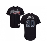 Men Atlanta Braves #20 Preston Tucker Navy Blue Flexbase Authentic Collection Stitched MLB Jersey