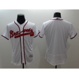 Men Atlanta Braves Blank Majestic White Flexbase Authentic Collection Team Jersey