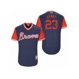 Men's 2017 Little League World Series Braves Danny Santana #23 Danny Navy Jersey