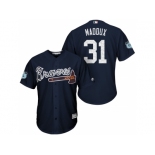 Men's Atlanta Braves #31 Greg Maddux 2017 Spring Training Cool Base Stitched MLB Jersey