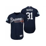 Men's Atlanta Braves #31 Greg Maddux 2017 Spring Training Flex Base Authentic Collection Stitched Baseball Jersey