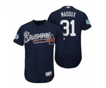 Men's Atlanta Braves #31 Greg Maddux 2017 Spring Training Flex Base Authentic Collection Stitched Baseball Jersey