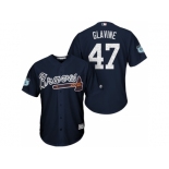 Men's Atlanta Braves #47 Tom Glavine 2017 Spring Training Cool Base Stitched MLB Jersey