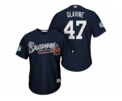 Men's Atlanta Braves #47 Tom Glavine 2017 Spring Training Cool Base Stitched MLB Jersey