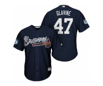 Men's Atlanta Braves #47 Tom Glavine 2017 Spring Training Cool Base Stitched MLB Jersey