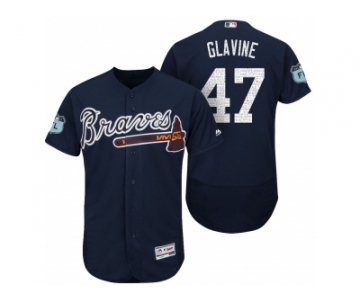 Men's Atlanta Braves #47 Tom Glavine 2017 Spring Training Flex Base Authentic Collection Stitched Baseball Jersey