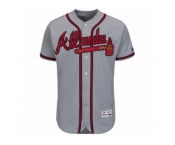 Men's Atlanta Braves Blank Majestic Gray Road Flexbase Authentic Collection Team Jersey