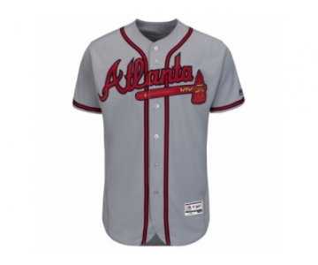 Men's Atlanta Braves Blank Majestic Gray Road Flexbase Authentic Collection Team Jersey