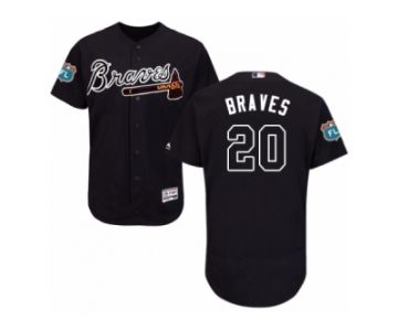 Men's Majestic Atlanta Braves #20 Bud Norris Blue Flexbase Authentic Collection MLB Jersey