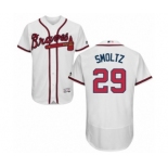 Men's Majestic Atlanta Braves #29 John Smoltz White Flexbase Authentic Collection MLB Jersey