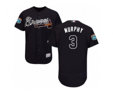 Men's Majestic Atlanta Braves #3 Dale Murphy Blue Flexbase Authentic Collection MLB Jersey