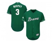 Men's Majestic Atlanta Braves #3 Dale Murphy Green Celtic Flexbase Authentic Collection MLB Jersey